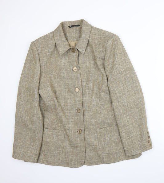 BHS Womens Beige   Jacket Suit Jacket Size 18