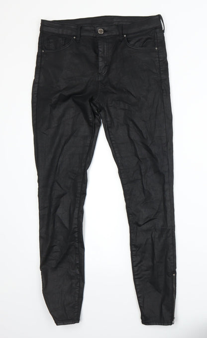 Topshop Womens Black   Skinny Jeans Size 8 L27 in