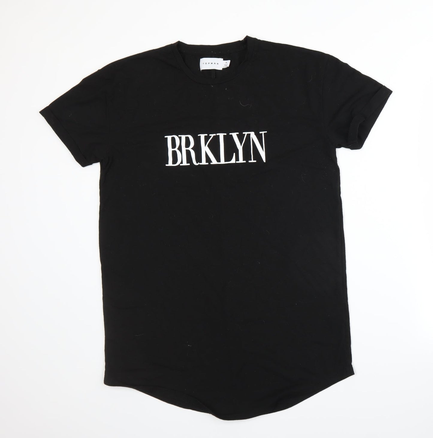 Topman Mens Black    T-Shirt Size M