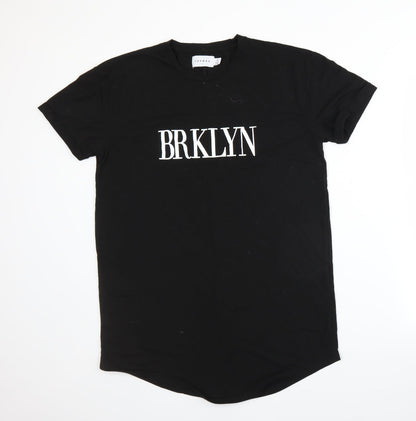 Topman Mens Black    T-Shirt Size M