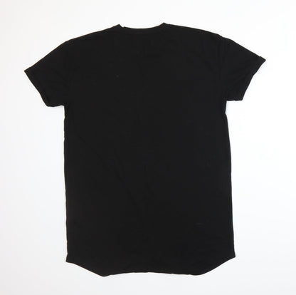 Topman Mens Black    T-Shirt Size M