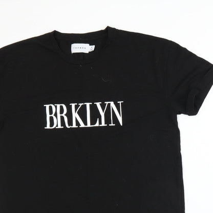 Topman Mens Black    T-Shirt Size M