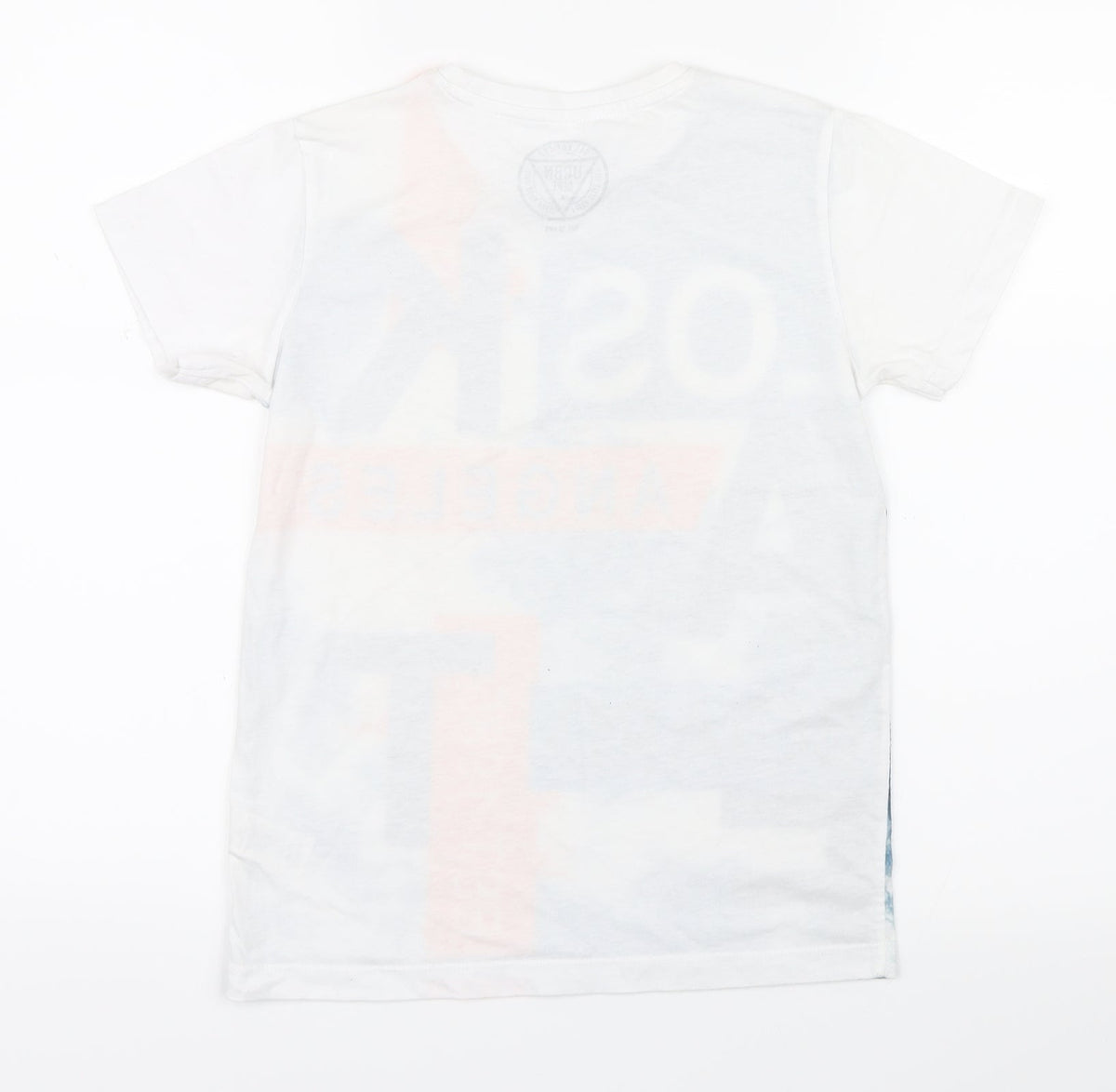 Matalan Boys Blue Geometric  Basic T-Shirt Size 10 Years