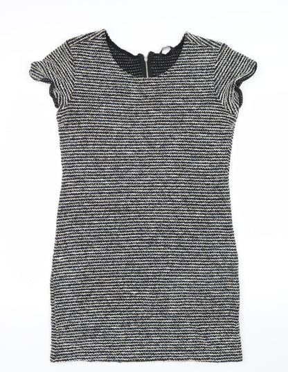 Select Womens Blue  Knit Shirt Dress  Size 12