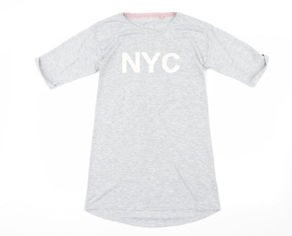 NEXT Girls Grey Geometric  Cami Pyjama Top Size 9 Years  - NYC