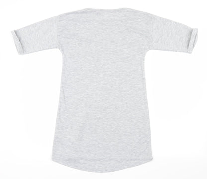 NEXT Girls Grey Geometric  Cami Pyjama Top Size 9 Years  - NYC