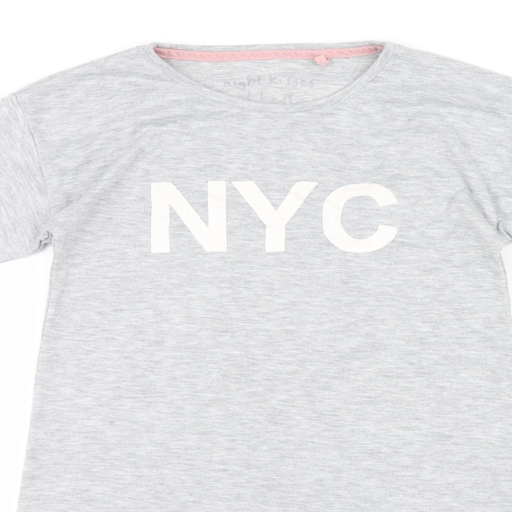 NEXT Girls Grey Geometric  Cami Pyjama Top Size 9 Years  - NYC