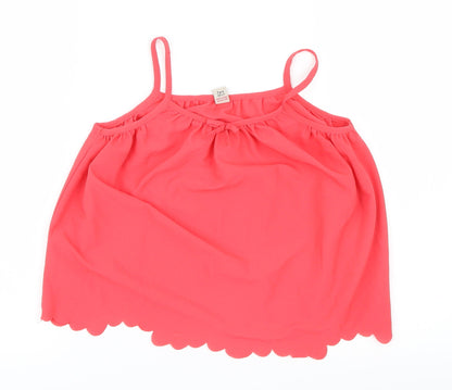 Tu  Girls Pink  Mesh Camisole Blouse Size 7 Years