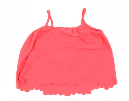 Tu  Girls Pink  Mesh Camisole Blouse Size 7 Years
