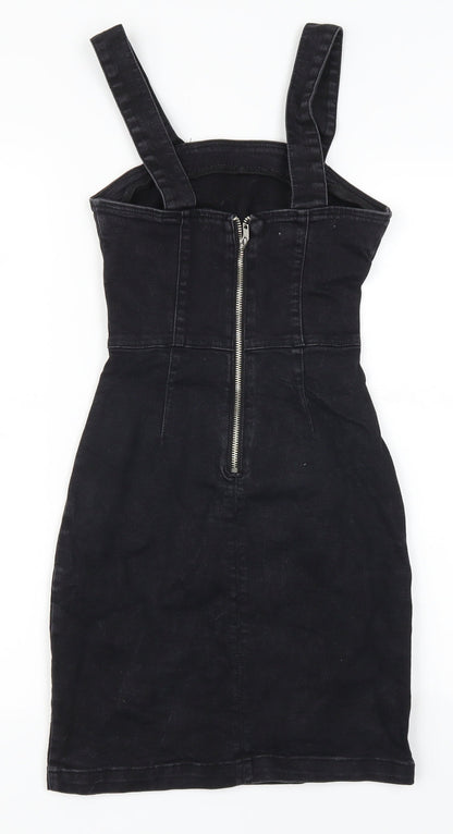 Denim Co Womens Black  Denim Mini  Size 4