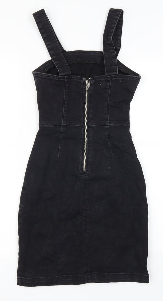 Denim Co Womens Black  Denim Mini  Size 4