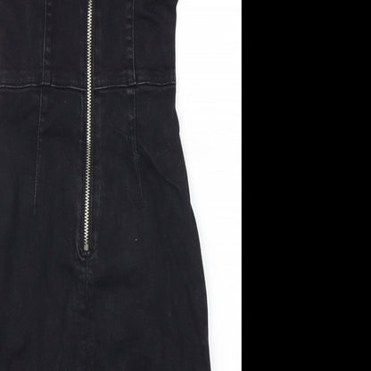 Denim Co Womens Black  Denim Mini  Size 4