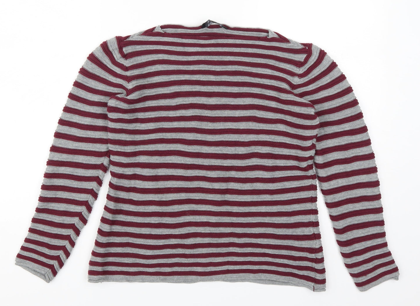 Bexleys Womens Red Striped  Pullover Jumper Size S