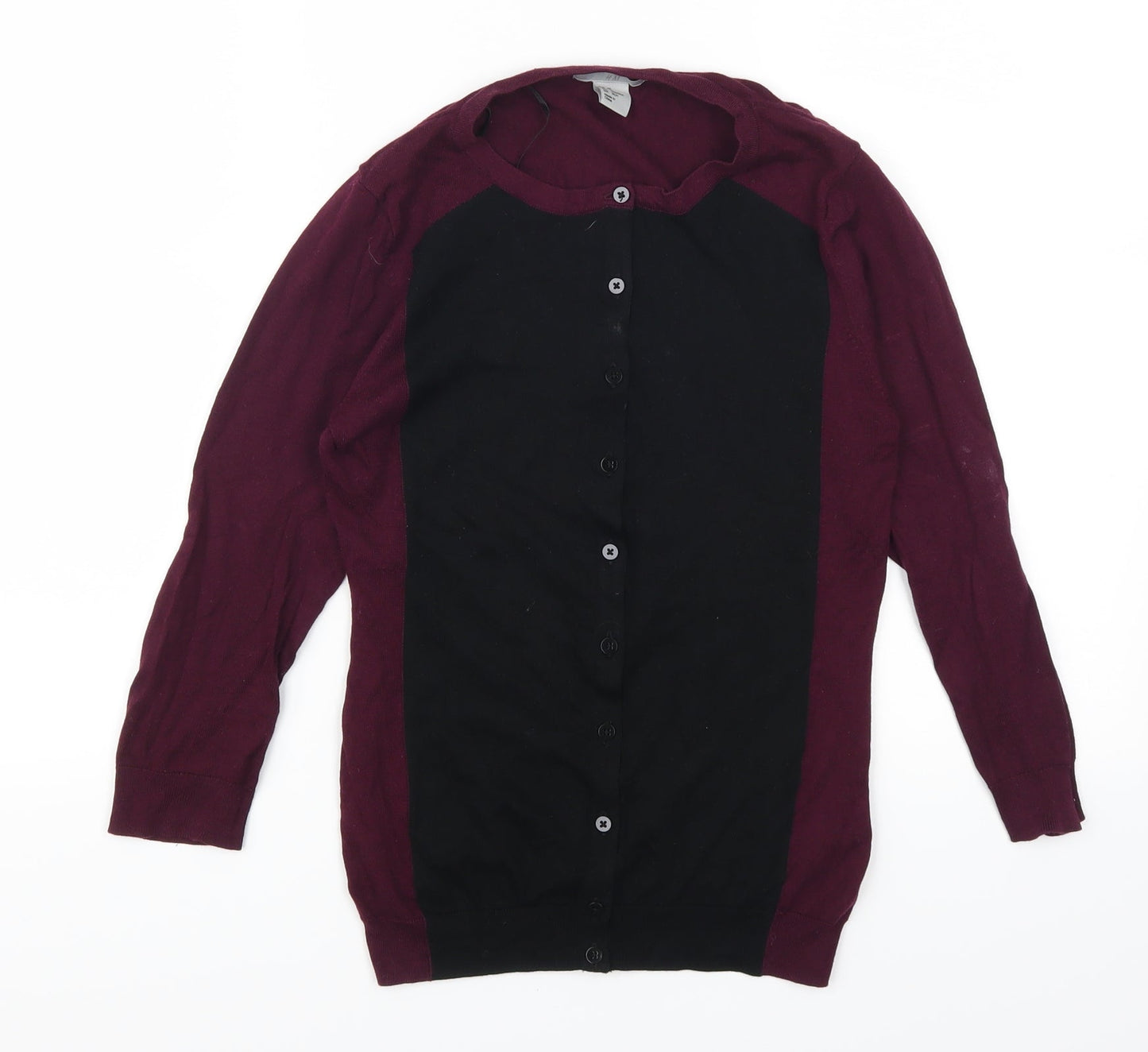 H&M Womens Purple   Cardigan Jumper Size XS  - Plum