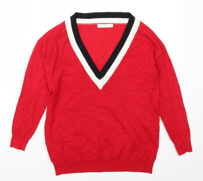 By Swan Womens Red   Pullover Jumper One Size