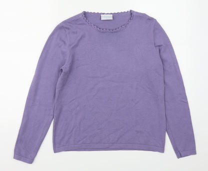 Cotswold Womens Purple   Pullover Jumper Size M