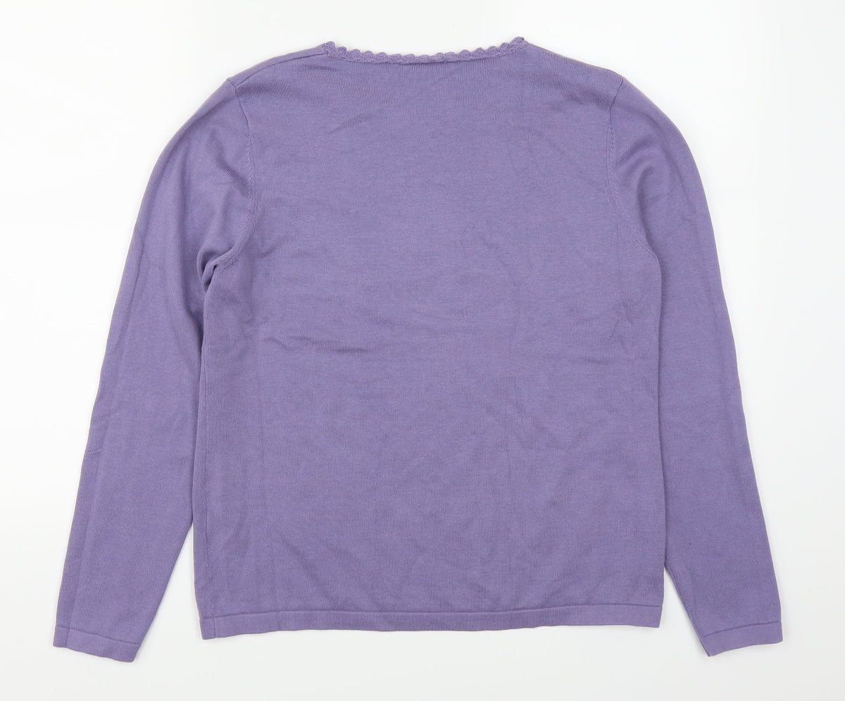 Cotswold Womens Purple   Pullover Jumper Size M