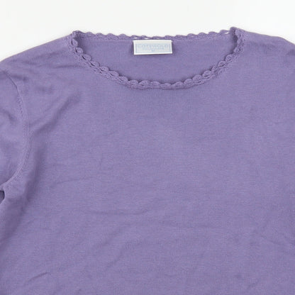 Cotswold Womens Purple   Pullover Jumper Size M