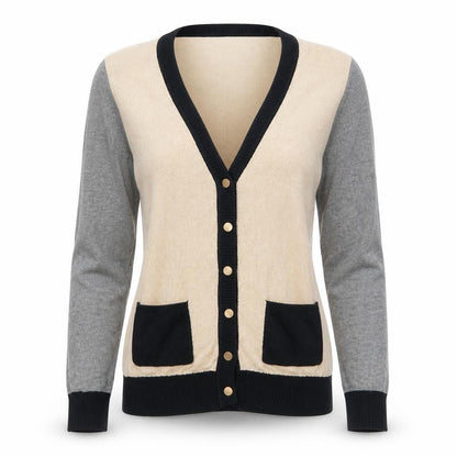 Atmosphere Womens Beige   Cardigan Jumper Size 8  - Colour Block