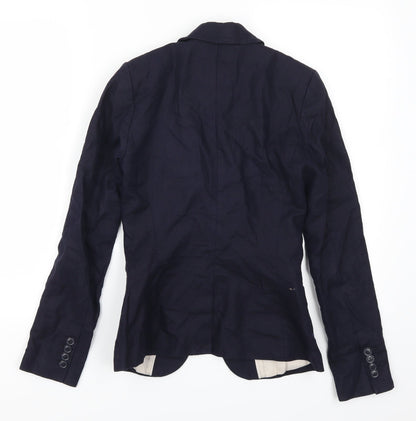 H&M Womens Blue   Jacket Suit Jacket Size 4