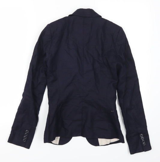 H&M Womens Blue   Jacket Suit Jacket Size 4