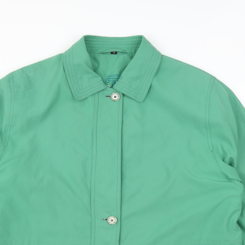 Stratus Womens Green   Jacket Coat Size 14