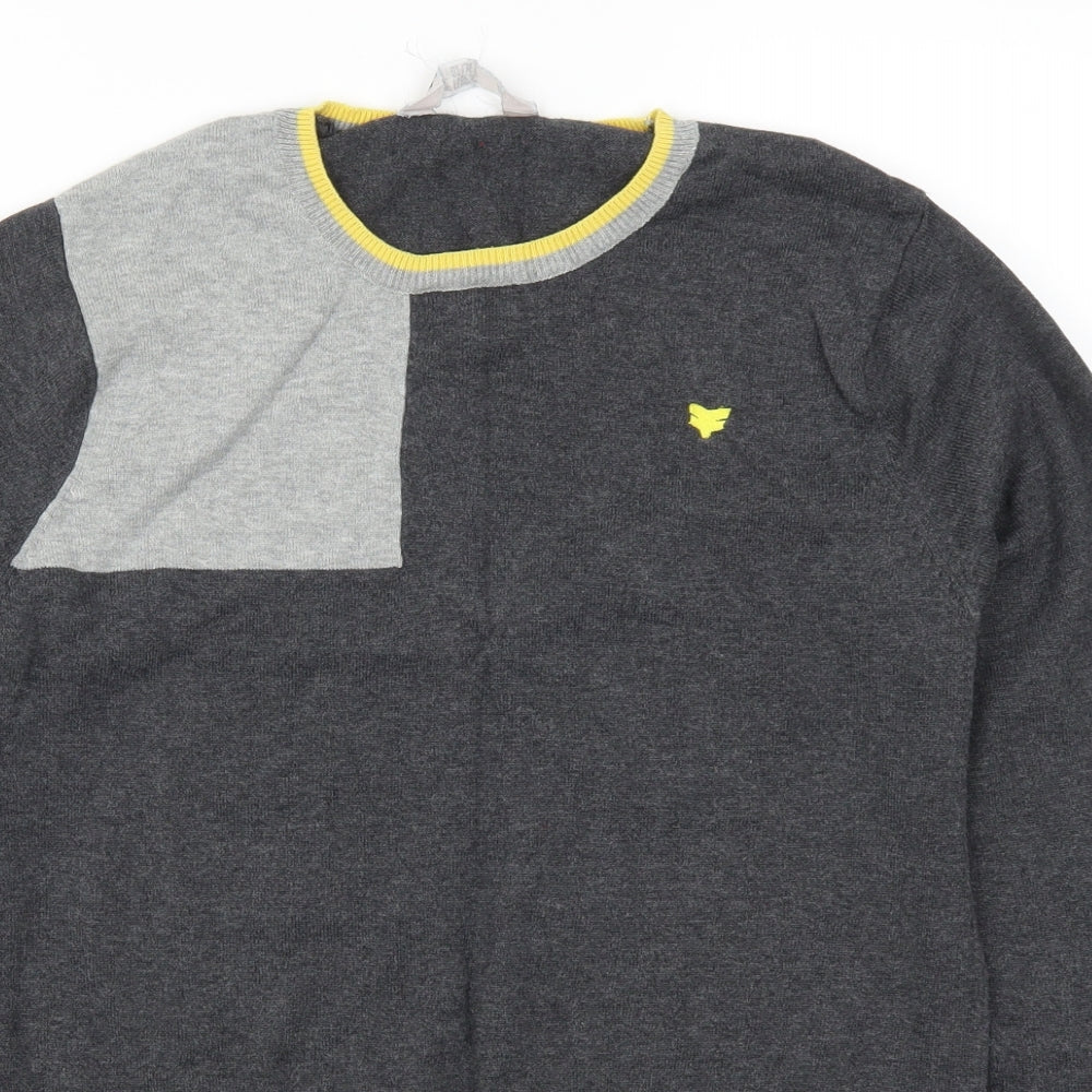 Fabric of Life Mens Grey   Pullover Jumper Size M