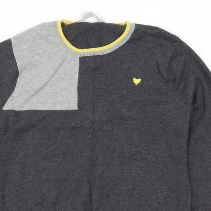 Fabric of Life Mens Grey   Pullover Jumper Size M