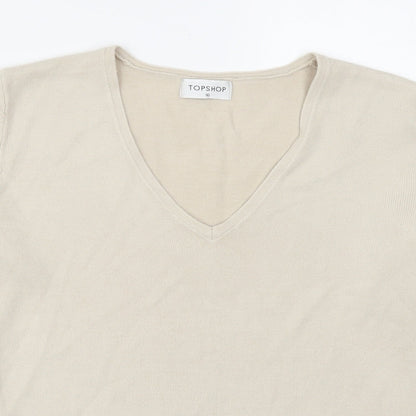 Topshop Womens Beige   Pullover Jumper Size 16