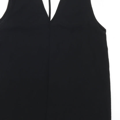 Womens UK Size 8 River Island Black Basic Tank