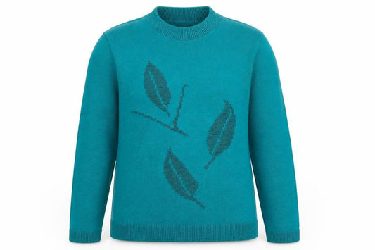 Classics Womens Blue   Pullover Jumper Size L  - Leaf
