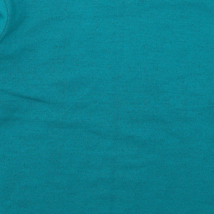 Classic Womens Blue   Pullover Jumper Size L  - Leaf