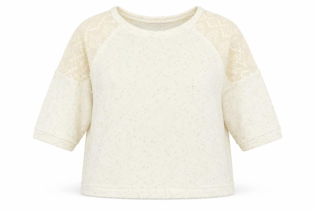 Next Womens Ivory Geometric  Pullover Jumper Size 16