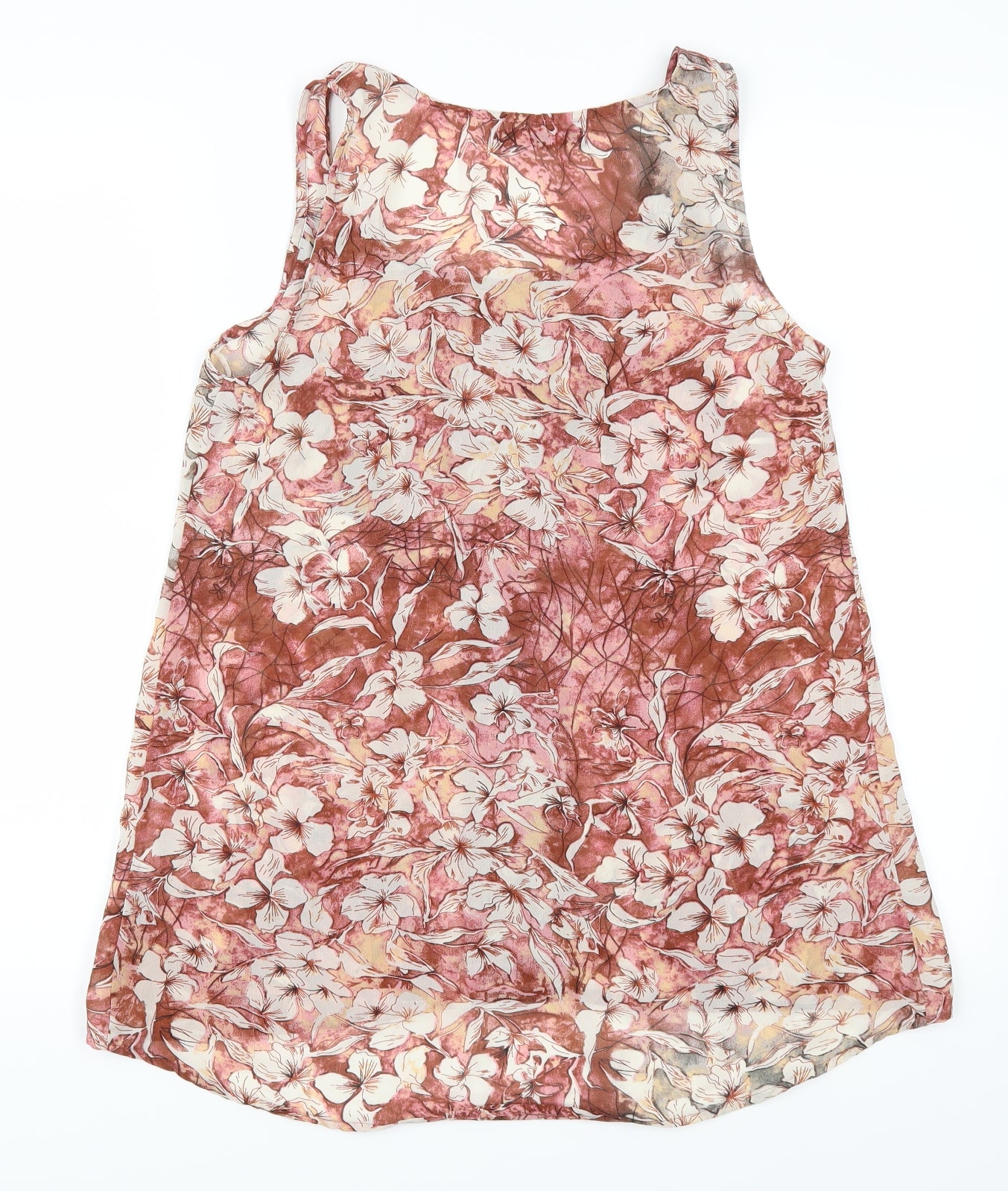 NEXT Womens Pink Floral  Basic Tank Size 8