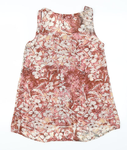 NEXT Womens Pink Floral  Basic Tank Size 8