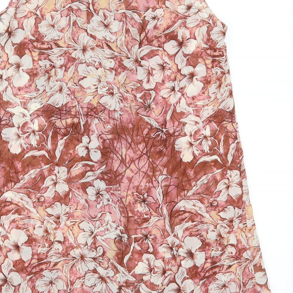 NEXT Womens Pink Floral  Basic Tank Size 8