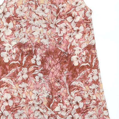 NEXT Womens Pink Floral  Basic Tank Size 8