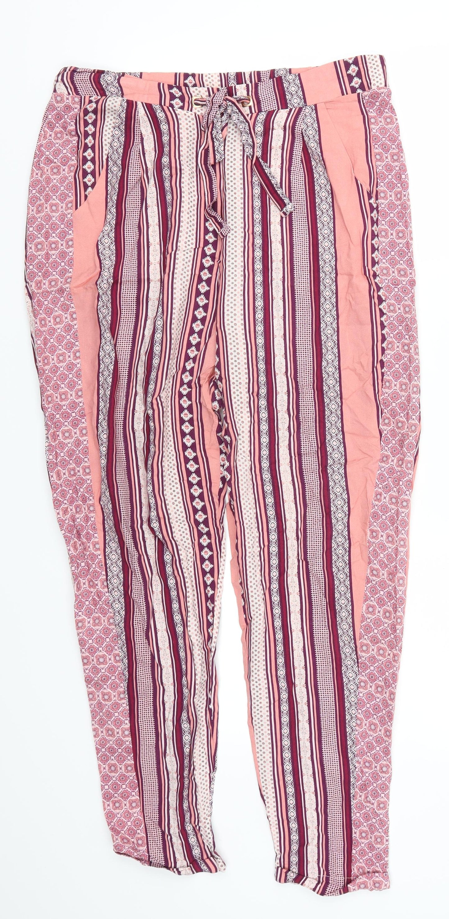 Womens UK Size 10 Atmosphere Regular Fit  Pink Trousers
