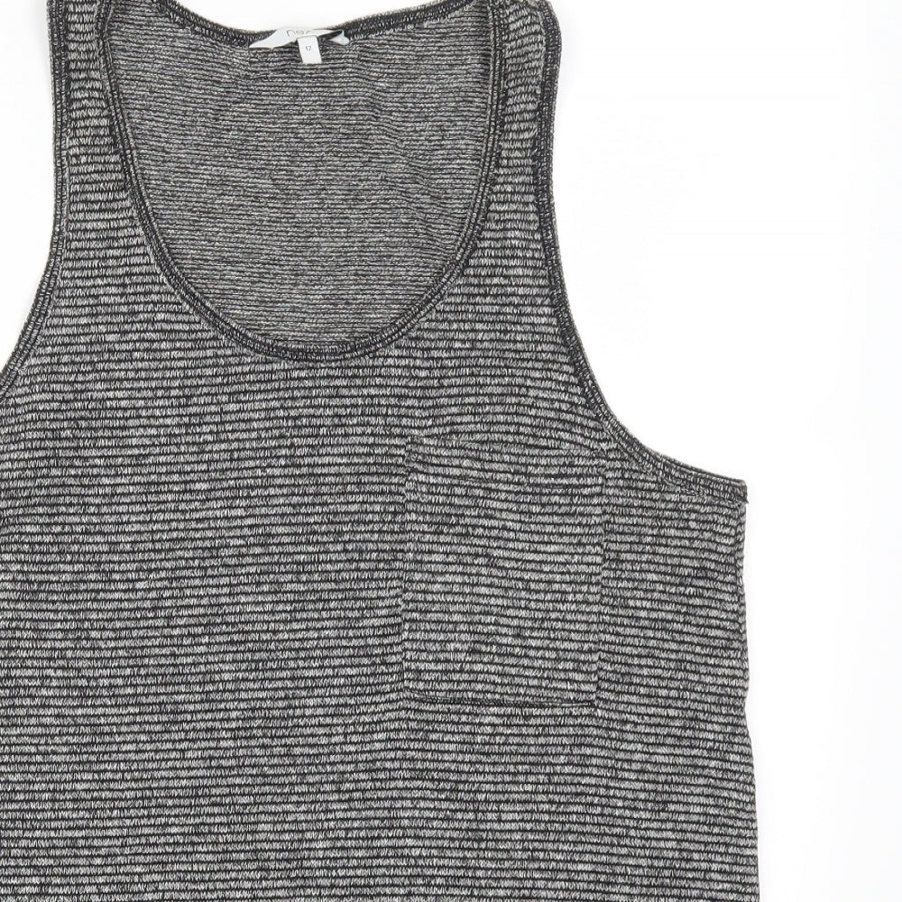Womens UK Size 12 NEXT Grey Basic Tank