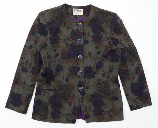 Womens UK Size 12 Kasper Purple Jacket