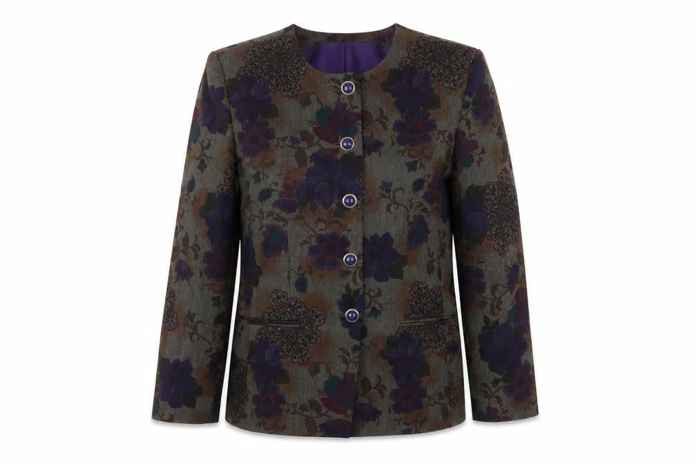 Womens UK Size 12 Kasper Purple Jacket