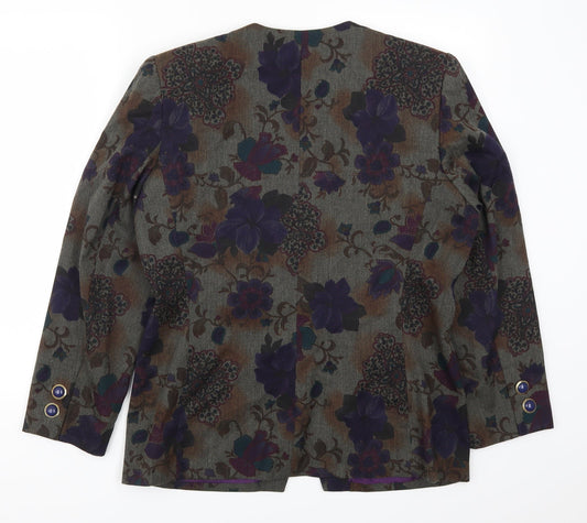 Womens UK Size 12 Kasper Purple Jacket