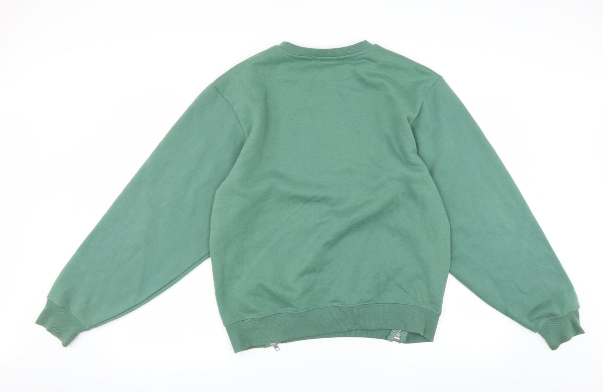 Womens Green   Pullover Sweatshirt
