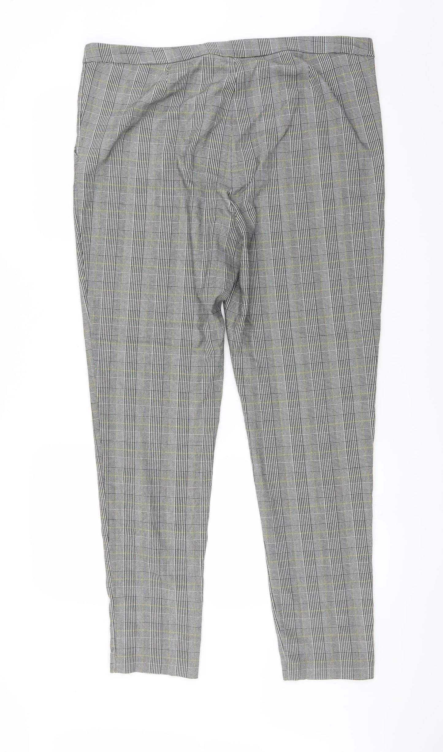New Look Womens Red Plaid  Trousers  Size 38 in L29 in