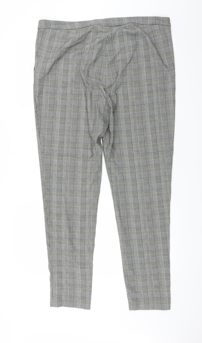 New Look Womens Red Plaid  Trousers  Size 38 in L29 in