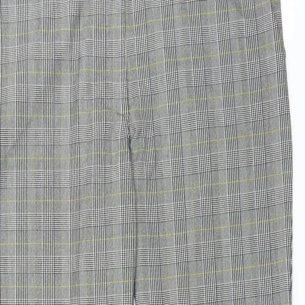 New Look Womens Red Plaid  Trousers  Size 38 in L29 in