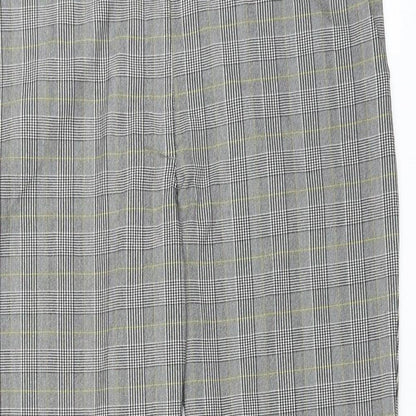 New Look Womens Red Plaid  Trousers  Size 38 in L29 in