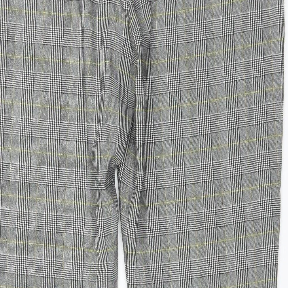 New Look Womens Red Plaid  Trousers  Size 38 in L29 in