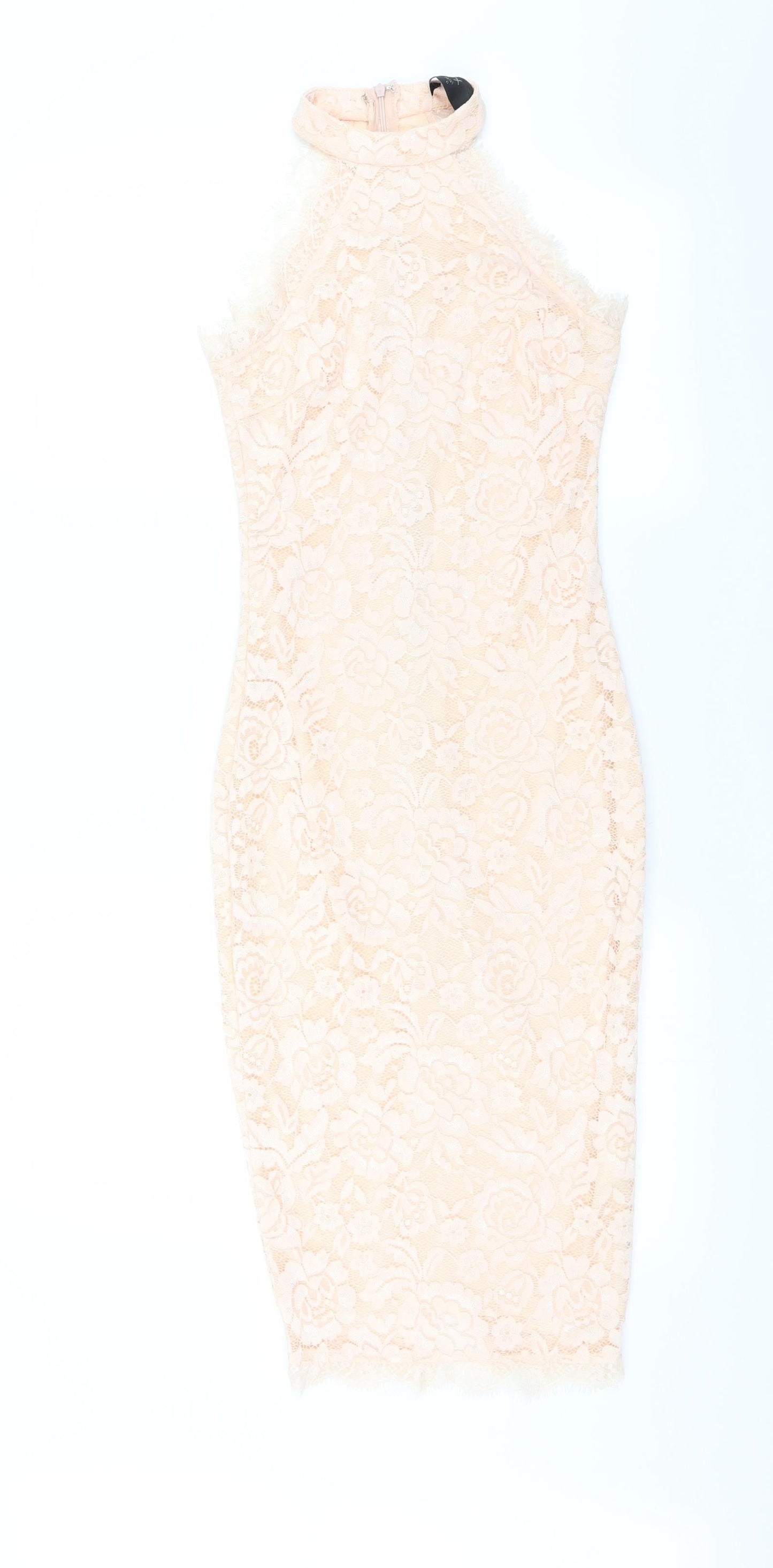 AX Paris Womens Pink Floral  Bodycon  Size 6