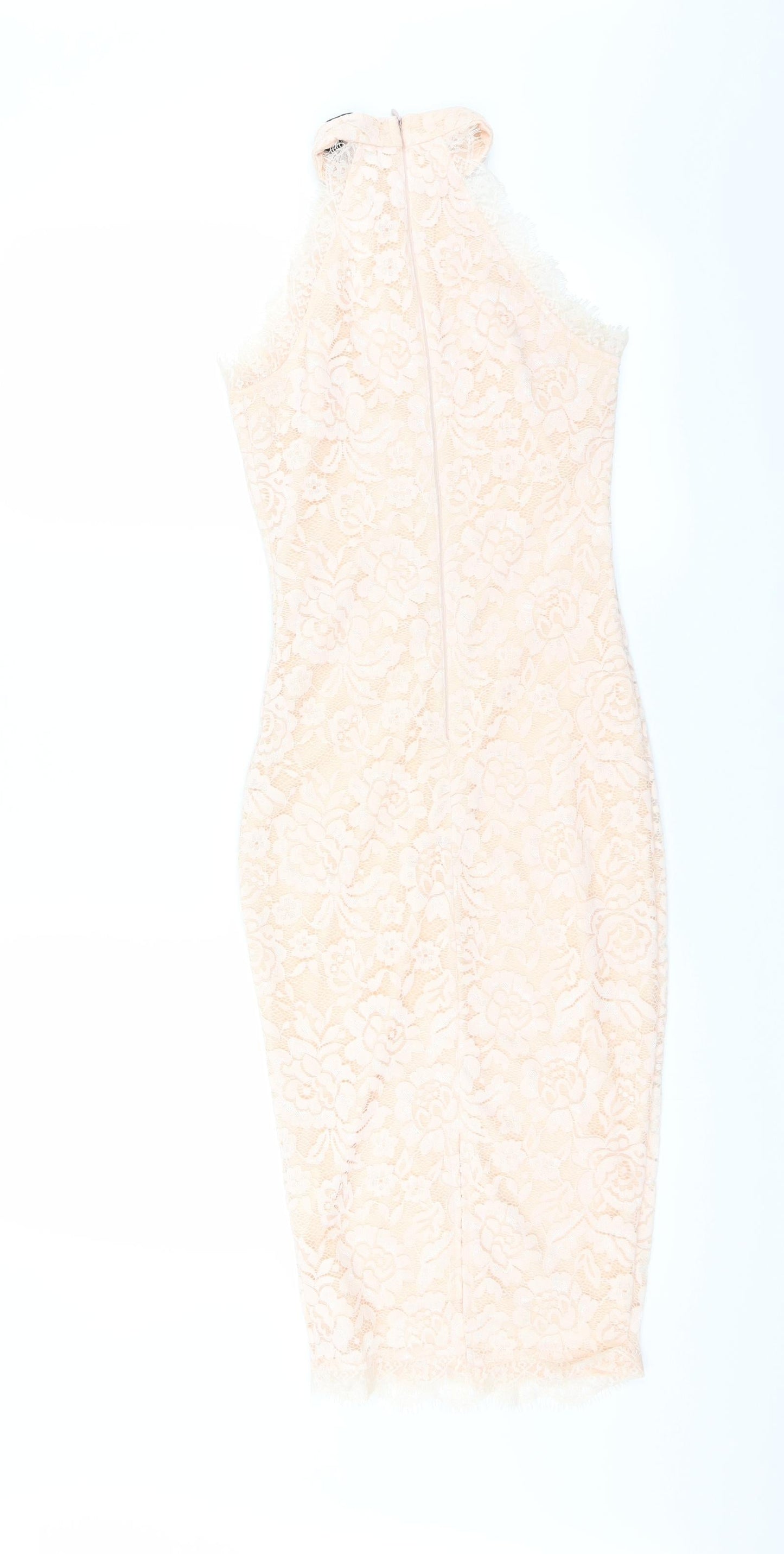 AX Paris Womens Pink Floral  Bodycon  Size 6